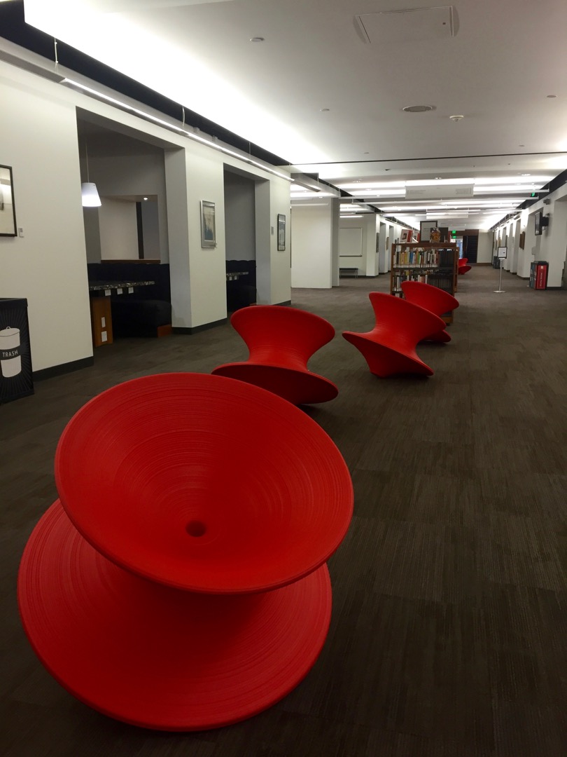 interesting red chairs
