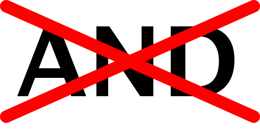 word and crossed out in red